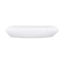 Plafoniera Eglo RENDE, LED integrat inclus, IP20, baza din otel alb, abajur plastic alb-argintiu | Eglo-900613