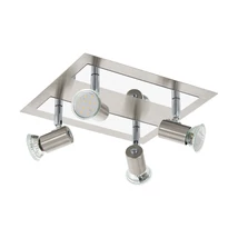 Spot Eglo ROTTELO, dulie GU10-LED, contine becul, IP20, baza din otel nichel satinat-crom | Eglo-90916