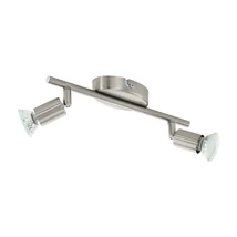 Spot Eglo BUZZ-LED, dulie GU10-LED, contine becul, IP20, baza din otel nichel satinat | Eglo-92596