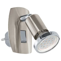 Spot Eglo MINI 4, dulie GU10-LED, contine becul, IP20, baza din otel nichel satinat-crom | Eglo-92924