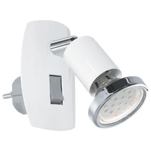 Spot Eglo MINI 4, dulie GU10-LED, contine becul, IP20, baza din otel alb-crom | Eglo-92925