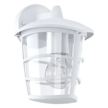 Aplica exterior Eglo ALORIA, dulie E27, nu contine becul, IP44, baza din aluminiu alb, abajur plastic transparent | Eglo-93095