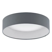 Plafoniera Eglo PALOMARO, LED integrat inclus, IP20, baza din plastic alb, abajur textil antracit | Eglo-93395