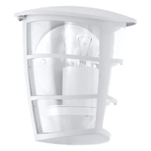 Aplica exterior Eglo ALORIA, dulie E27, nu contine becul, IP44, baza din aluminiu alb, abajur plastic transparent | Eglo-93403