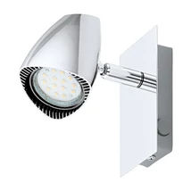 Spot Eglo CORBERA, dulie GU10-LED, contine becul, IP20, baza din otel-plastic crom | Eglo-93672