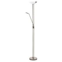 Lampadar Eglo BAYA LED, LED integrat inclus, IP20, baza din otel bronz, abajur sticla-plastic alb-satinat | Eglo-93876