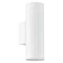 Aplica exterior Eglo RIGA, dulie GU10-LED, contine becul, IP44, baza din otel zincat alb | Eglo-94101