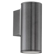 Aplica exterior Eglo RIGA, dulie GU10-LED, contine becul, IP44, baza din otel zincat antracit | Eglo-94102