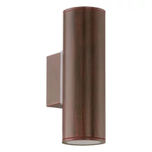 Aplica exterior Eglo RIGA, dulie GU10-LED, contine becul, IP44, baza din otel zincat maro antic | Eglo-94105