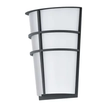 Aplica exterior Eglo BREGANZO, LED integrat inclus, IP44, baza din otel zincat antracit, abajur plastic alb | Eglo-94138
