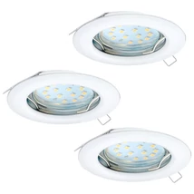 Spot incastrabil Eglo PENETO, dulie GU10-LED, contine becul, IP20, baza din otel alb | Eglo-94235