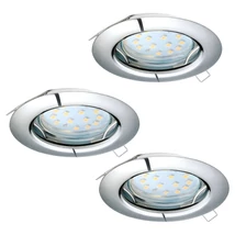 Spot incastrabil Eglo PENETO, dulie GU10-LED, contine becul, IP20, baza din otel crom | Eglo-94236