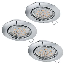 Spot incastrabil Eglo PENETO, dulie GU10-LED, contine becul, IP20, baza din otel crom | Eglo-94407