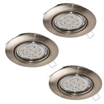 Spot incastrabil Eglo PENETO, dulie GU10-LED, contine becul, IP20, baza din otel nichel satinat | Eglo-94408