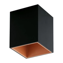 Plafoniera Eglo POLASSO, LED integrat inclus, IP20, baza din aluminiu-plastic negru-cupru | Eglo-94496