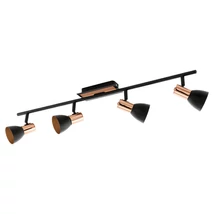 Spot Eglo BARNHAM, dulie GU10-LED, contine becul, IP20, baza din otel negru-cupru | Eglo-94587