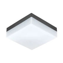Plafoniera exterior Eglo SONELLA, LED integrat inclus, IP44, baza din plastic antracit, abajur plastic alb | Eglo-94872