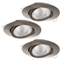 Spot incastrabil Eglo TEDO 1, dulie GU10-LED, contine becul, IP20, baza din aluminiu nichel satinat | Eglo-95359