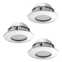 Spot incastrabil Eglo PINEDA, LED integrat inclus, IP20-44, baza din plastic crom | Eglo-95822