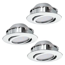 Spot incastrabil Eglo PINEDA, LED integrat inclus, IP20, baza din plastic crom | Eglo-95852