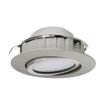 Spot incastrabil Eglo PINEDA, LED integrat inclus, IP20, baza din plastic nichel satinat | Eglo-95856