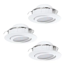 Spot incastrabil Eglo PINEDA, LED integrat inclus, IP20, baza din plastic alb | Eglo-95857