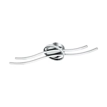 Plafoniera Eglo SELVINA, LED integrat inclus, IP20, baza din aluminiu crom, abajur plastic alb | Eglo-96308