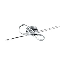 Plafoniera Eglo SELVINA, LED integrat inclus, IP20, baza din aluminiu crom, abajur plastic alb | Eglo-96329