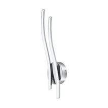 Aplica de perete Eglo VALMORA, LED integrat inclus, IP20, baza din aluminiu crom, abajur plastic alb | Eglo-96332