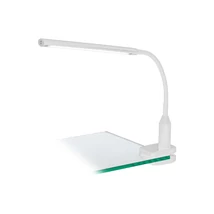 Veioza cu clema senzor de atingere Eglo LAROA, LED integrat inclus, IP20, baza din plastic alb | Eglo-96434