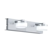 Aplica baie Eglo ROMENDO 1, LED integrat inclus, IP44, baza din otel crom, abajur plastic satinat-transparent | Eglo-96542