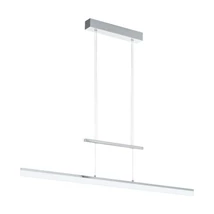 Pendul Eglo TARANDELL, LED integrat inclus, IP20, baza din aluminiu-otel crom, abajur plastic satinat | Eglo-96866