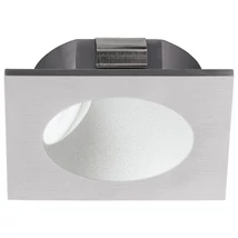 Spot incastrabil Eglo ZARATE, LED integrat inclus, IP20, baza din aluminiu argintiu, abajur plastic alb | Eglo-96902