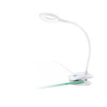 Veioza cu clema senzor de atingere Eglo CABADO, LED integrat inclus, IP20, baza din plastic alb | Eglo-97077