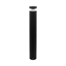 Stalp exterior Eglo MELZO, LED integrat inclus, IP65, baza din aluminiu negru, abajur plastic transparent | Eglo-97304