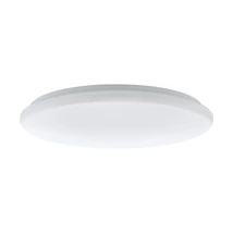 Plafoniera Eglo GIRON-S, LED integrat inclus, IP20, baza din otel alb, abajur plastic cu efect cristal alb | Eglo-97541