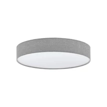 Plafoniera Eglo ROMAO, LED integrat inclus, IP20, baza din otel alb, abajur textil-plastic alb-gri | Eglo-97779