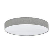 Plafoniera Eglo ROMAO, LED integrat inclus, IP20, baza din otel alb, abajur textil-plastic alb-gri | Eglo-97784