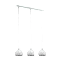 Pendul Eglo ROCCAFORTE, dulie E14, nu contine becul, IP20, baza din otel alb | Eglo-97857