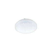 Plafoniera Eglo FRANIA-S, LED integrat inclus, IP20, baza din otel alb, abajur plastic cu efect cristal alb | Eglo-97877