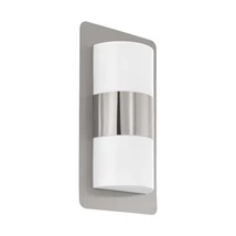 Aplica exterior Eglo CISTIERNA, dulie E27-LED, nu contine becul, IP44, baza din otel otel inoxabil, abajur plastic alb | Eglo-98085