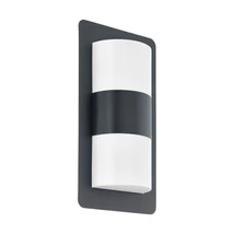 Aplica exterior Eglo CISTIERNA, dulie E27-LED, nu contine becul, IP44, baza din otel zincat antracit, abajur plastic alb | Eglo-98086