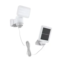 Aplica solara cu senzor Eglo CASABAS, LED integrat inclus, IP44, baza din plastic alb, abajur plastic alb | Eglo-98196