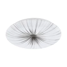 Plafoniera Eglo NIEVES, LED integrat inclus, IP20, baza din otel alb, abajur plastic alb-argintiu | Eglo-98325