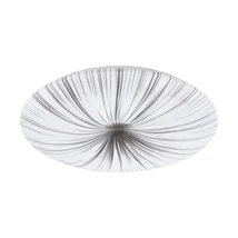 Plafoniera Eglo NIEVES, LED integrat inclus, IP20, baza din otel alb, abajur plastic alb-argintiu | Eglo-98326