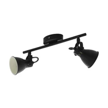 Spot Eglo SERAS 2, dulie GU10-LED, contine becul, IP20, baza din otel negru | Eglo-98398