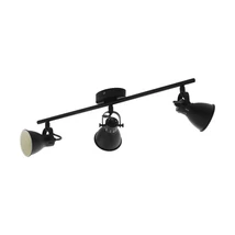 Spot Eglo SERAS 2, dulie GU10-LED, contine becul, IP20, baza din otel negru | Eglo-98399