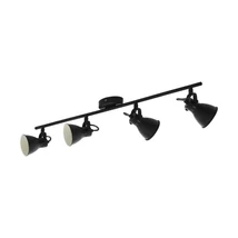 Spot Eglo SERAS 2, dulie GU10-LED, contine becul, IP20, baza din otel negru | Eglo-98408