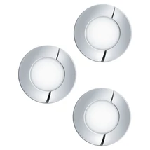 Spot incastrabil Eglo FUEVA 1, LED integrat inclus, IP20-44, baza din metal crom, abajur plastic alb | Eglo-98635