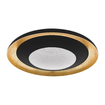 Plafoniera Eglo CANICOSA 2, LED integrat inclus, IP20, baza din metal-plastic negru-auriu, abajur plastic transparent | Eglo-98685